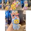 Rabbit Elephant Hat Bear Plush Keychain With Soft Fabric And Adorable Face For Bag Charm And Gift