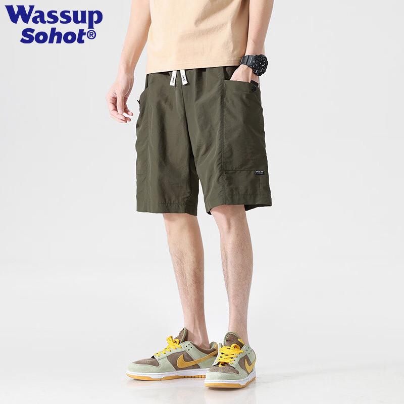

Wassup Sohot Men s Ice Silk Quick-Dry Shorts L