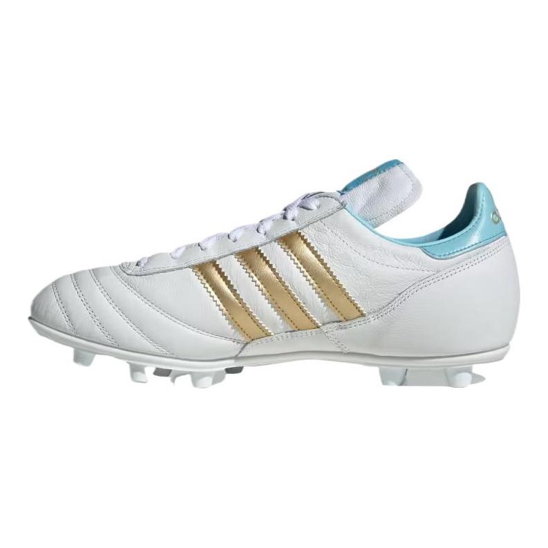 adidas COPA MUNDIAL Футбольные бутсы Мужские Низкие Облачный Белый/Ледяной Синий/Золотой Металл KJ3523