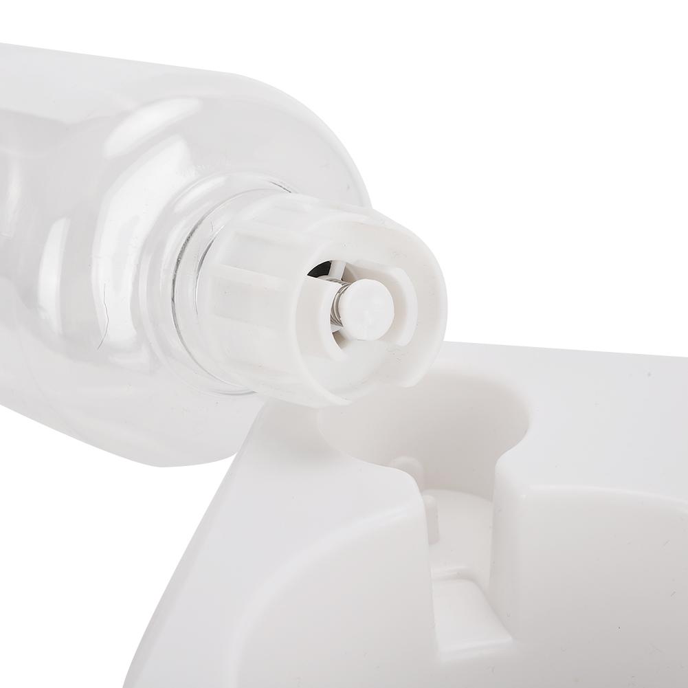 Pet Double Food Feeder Water Drinking Bottle 15 degrees  Adjustable Tilted Neck Protection Cat Dog Feeding BowlL