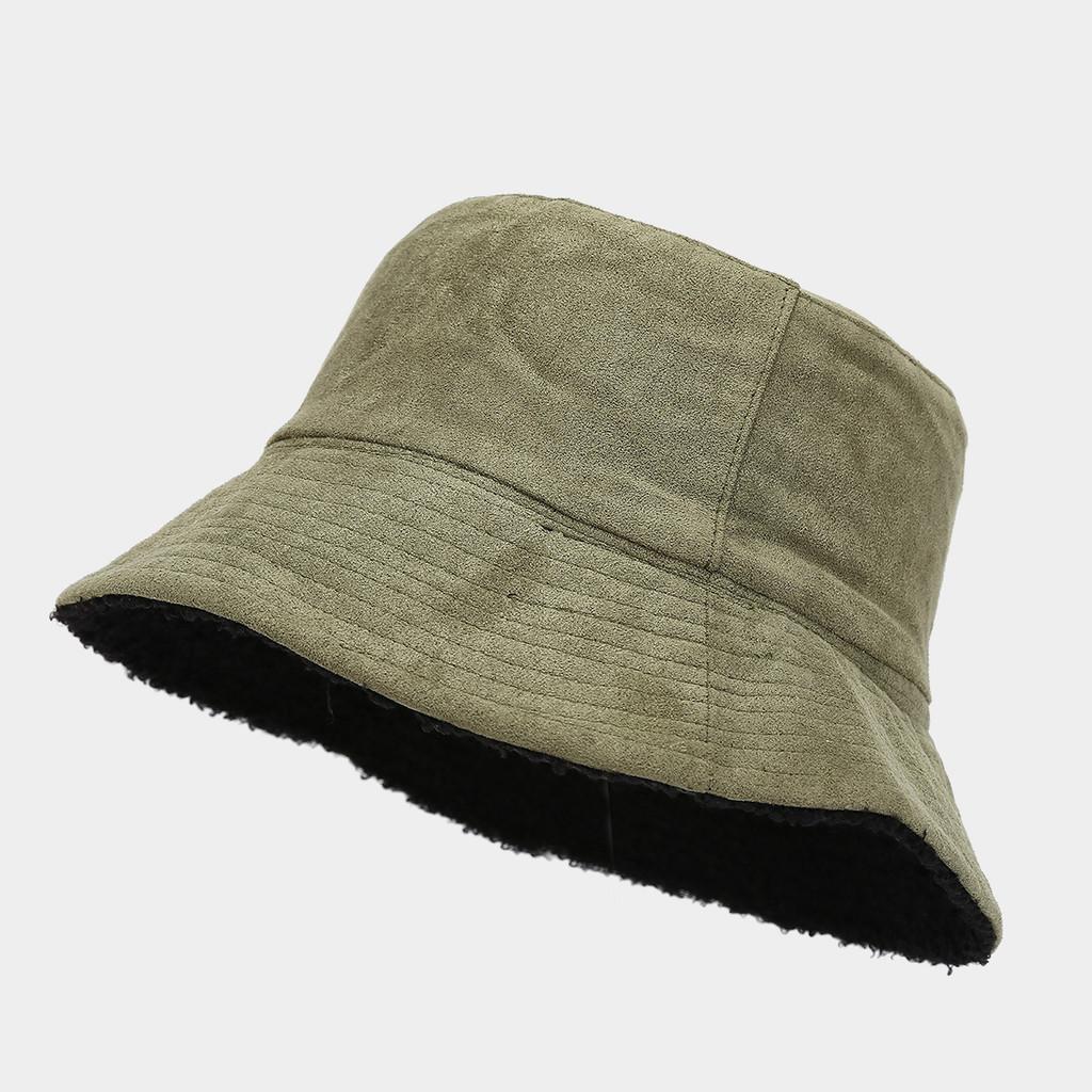 

Mens Wide Brim Fisherman Hat With Solid Color And Double Sided Design For Outdoor Activities ArmyGreen