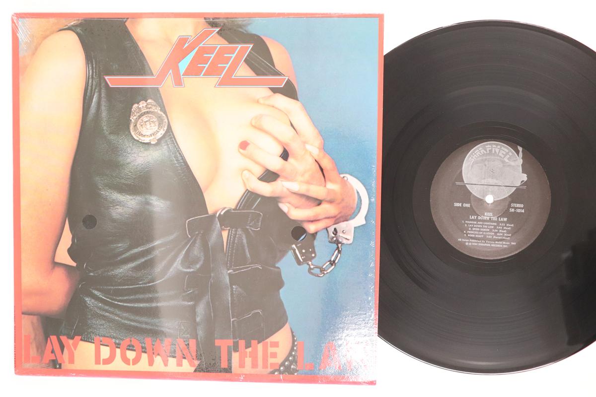 LP Record KEEL  Lay Down The Law SH1014 SHRAPNEL 1984 US Metal Used