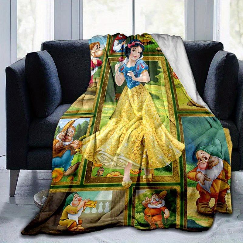 Snow White and the Seven Dwarfs Blanket Ultra-Soft, Warm, Cozy Throw for Living Room, Sofa, Four Seasons Travel Accessory Cute Cartoon Character