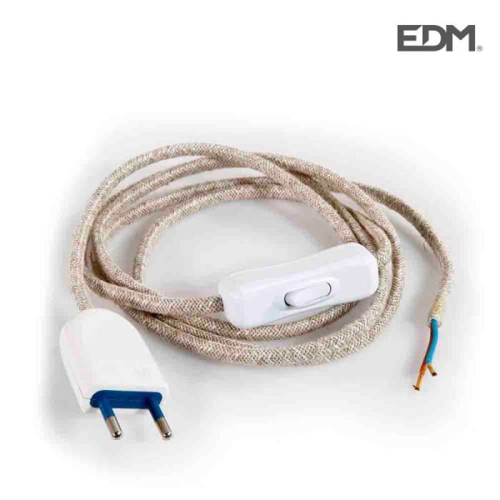 Kit cordon - 2x0,75 - 120cm et 80cm - Coton - Couleur blanche