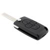 4 Button Flip Key Fob Shell Case Replacement Wear Resistant for 207-407 Citroen C1-C4 with Key Chain Screwdriver Tools