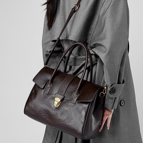 New Large-capacity Briefcase Leather Women's Bag Commuter Tote Bag