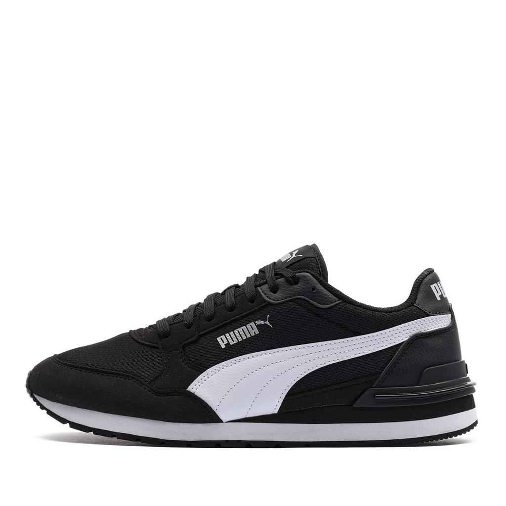 Puma St Runner V4 Mesh Comfortable Shock Absorption Low Top Lifestyle Sneakers Unisex Sneakers Black White 399666-01