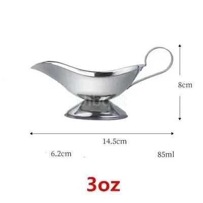 

304 Соус без капель для соуса Lip Salt Spice Sauce Boat Kitchen Restaurant Steak Saus Lip Stainless Steel Sauce Storage Box Spice Banquet