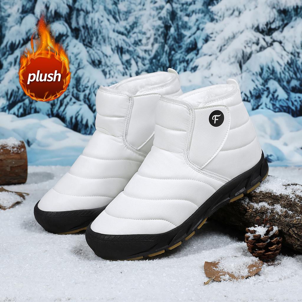 TUINANLE Dámské zimní boty Kožešinové teplé kotníkové boty Dámské zateplené plyšové protiskluzové bavlněné boty