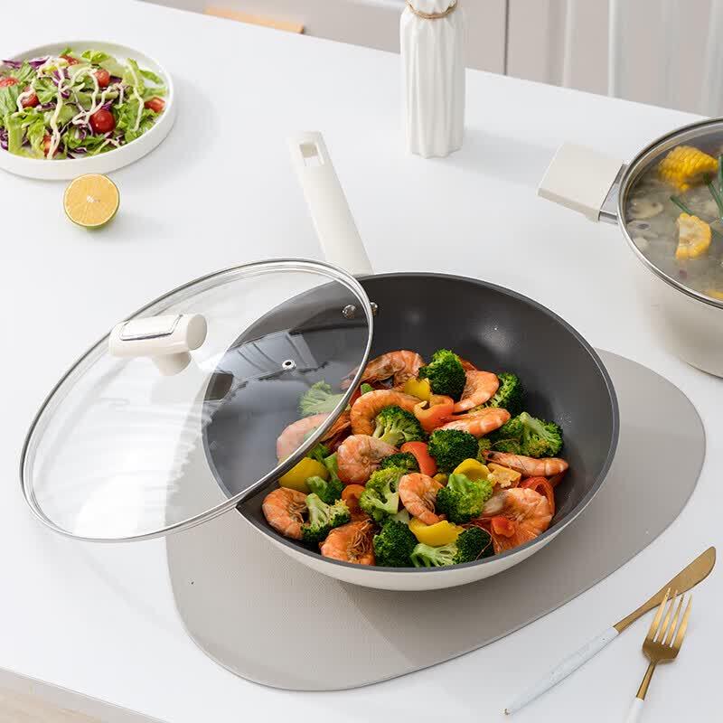 Bai Zao Yue Ying Refined Iron Non-stick Wok