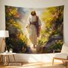 Inspirational Jesus Christ Biblical Tapestry Wall Art Canvas Mural Religious Home Decor Christian Sanctuary Hanging Print Decor