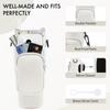 3 Pockets Water Bottle Holder Pouch With Phone Pocket with Keychain & Mountaineering Button Water Cup Bags Adjustable Strap