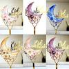 Pack of 5 Cake Toppers Set Cupcakes Toppers Eid Theme Food Safe Cake Pick Baking Accessories for Creative Party Decors