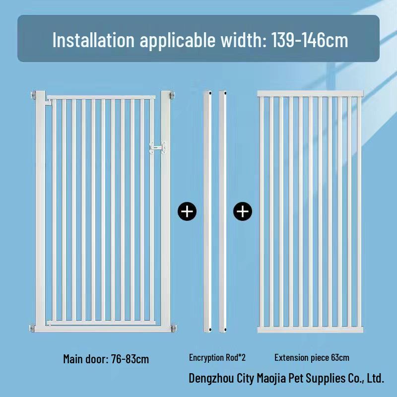 Large No-Drill Pet Gate: Dog Isolation, Cat Guardrail, and Anti-Cat Barrier