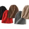 100% Goat Cashmere Knitted Beanies for Women Winter Warm Soft Skullies Hat For Girl Gorros Autumn y2k Fashion Korea Bonnet Cap