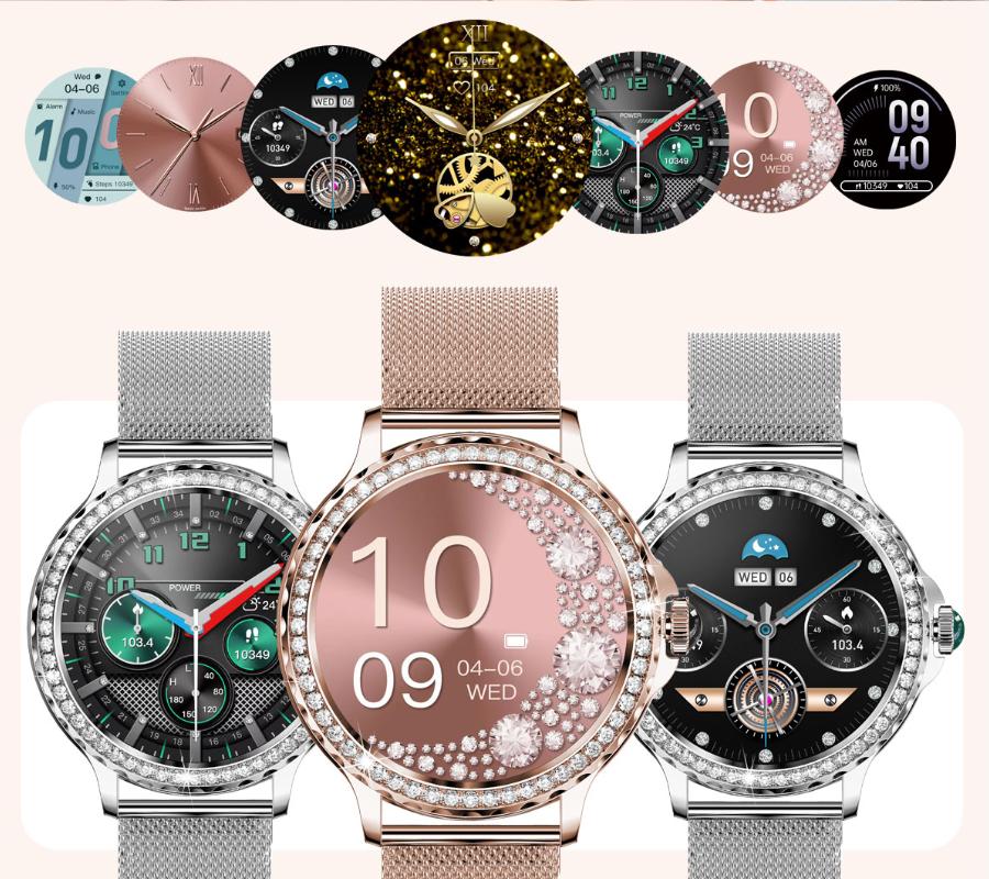 Smartwatch Rubicon Rncf19 Różowe Złoto