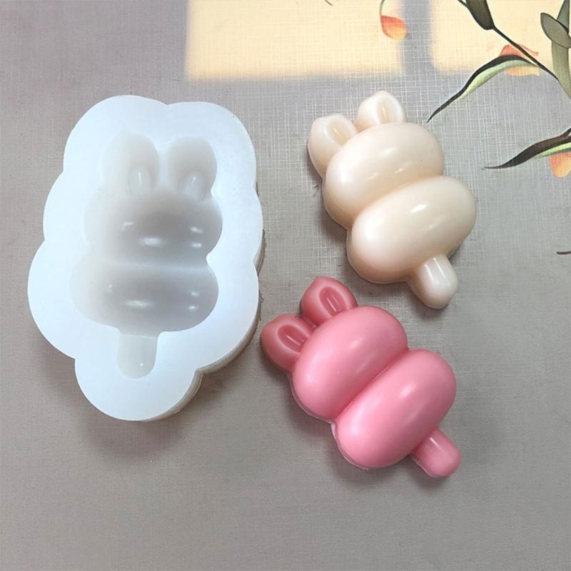 Rabbits Shaped Candle Molds for Candle Soap Plaster Decoration Room Ornaments Easters Decoration Epoxy Resin Project