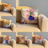 Abstract Plants Flowers Cushion Cover Soft Reversible  Durable Pillow Cover  MultiScene Use for Home  Car Daily Comfort