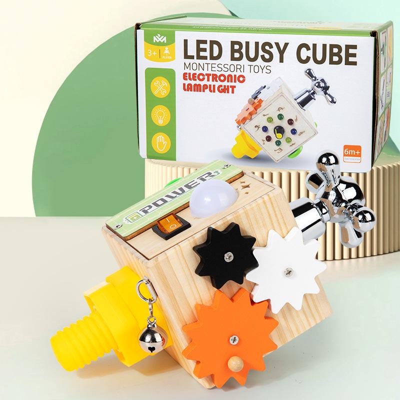 

Cross-Border Wooden Busy Board: Early Education and Life Skills Toy for Hands-On Practice