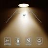 Pack Of 8 Halogen Bulbs Gu5.3 Mr16 35w 12v Dimmable - Warm White 2800k, 400 Lumens, Glass Cover