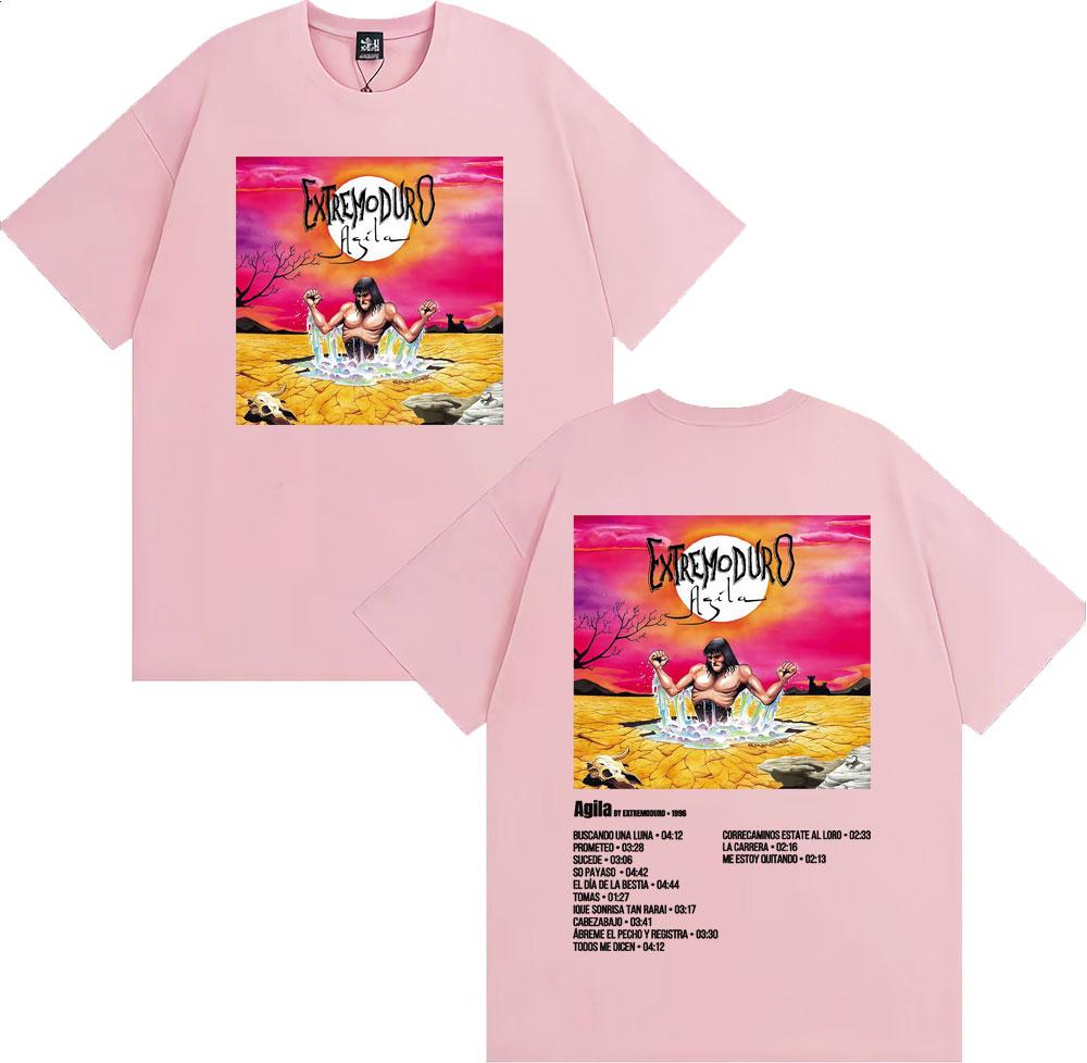 Rock Band Extremoduro Album Cover Tshirts for Unisex WOMEN Fashion Retro Short Sleeve T Shirt Summer Tops Loose Tshirt Streetwear
