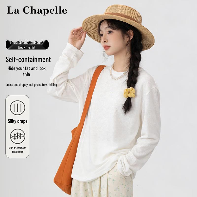 

La Chapelle Women s Snowflake Knit Long Sleeve Tee S