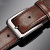 Versatile Men PU Belt Retro Casual Waist Belt Luxury Zinc Zinc Alloy Leather Belt  Elderly People