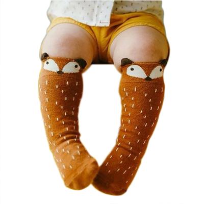 Unisex Lovely Cute Cartoon Fox Kids Baby Socks Knee Girl Boy Baby Toddler Socks Animal Infant Soft