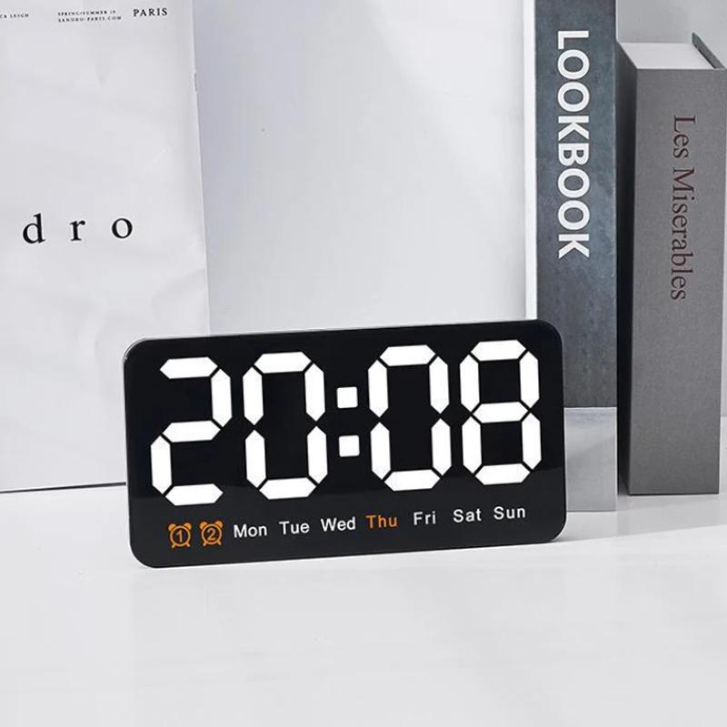 Simple Large Screen Clock Hanging Standing Dual Purpose Clock Wall Clock Multifunction Alarm Clock Temperature Clock
