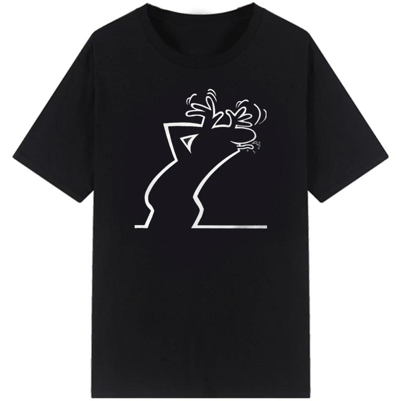 Happy Fashion T-shirt La Linea La linea Osvaldo Cavandoli TV Uomo Donna Stile Streetwear Tee Girocollo Casual Top Camisetas L