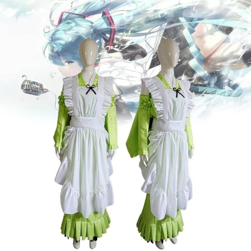 Cosplay Hatsune Miku Matcha Suit For Womens Stylish Comfortable Party Halloween