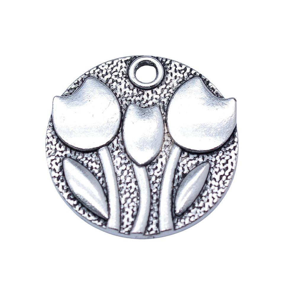 Flowers Of Life Charms Vintage Alloy Pendants For Nature Inspired Jewelry Making