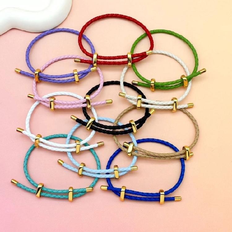 Fashionable Sturdy Leather Bracelet With Natural Buckles Accent Suitable for Women Everyday and Holiday Casual Use