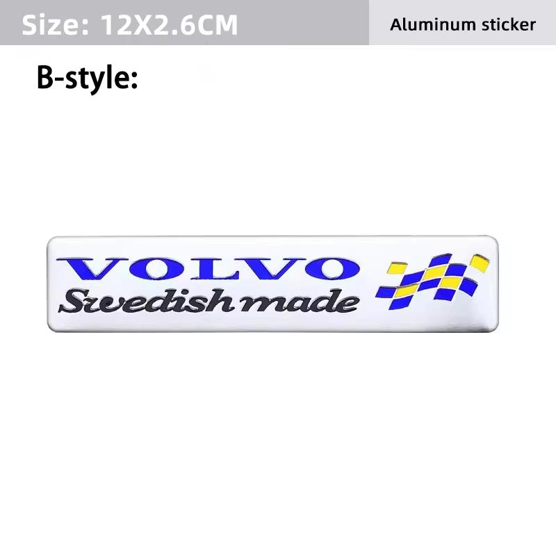 Autocollants de Carrosserie de Coffre de Voiture Badge Métallique Spécifique Autocollant Pour Volvo Rdesign Polestar AWD V50 S60 XC60 S40 XC40 XC90 V60 S80 S90 V90 V70