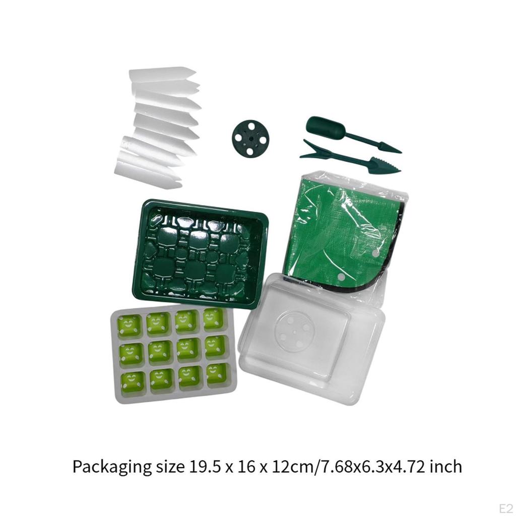 Indoor Plant Growth Kit with Mini Greenhouse for Seedling Preparation