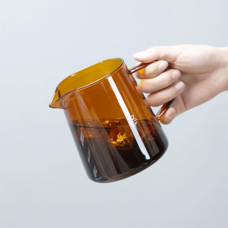 300/500ml Kahve Rengi Cam Demlik Kapaklı Paylaşımlı Kahve Demliği Kahve Konsantresi Dökmek Mutfak Kahve Yapma Aksesuarları