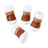 4 Pieces Pet Footwear Winter Dog Shoe with Soft Lining Paw Protector Boots