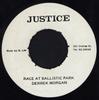 7inch Record DERRICK MORGAN  JACKIE MITTOO  Race At Ballistic Park  Jackie In  NONE Justice 1975 Jamaica Reggae Ska  Dub Used