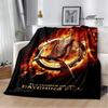 The Hunger Games Print Deka Flanelová deka Domácí cestovní deka deka tenká deka Teplá deka dárek k narozeninám