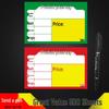 500 Pcs Shelf Price Tags for Supermarkets and Convenience Stores - Double-Sided Price Card Paper