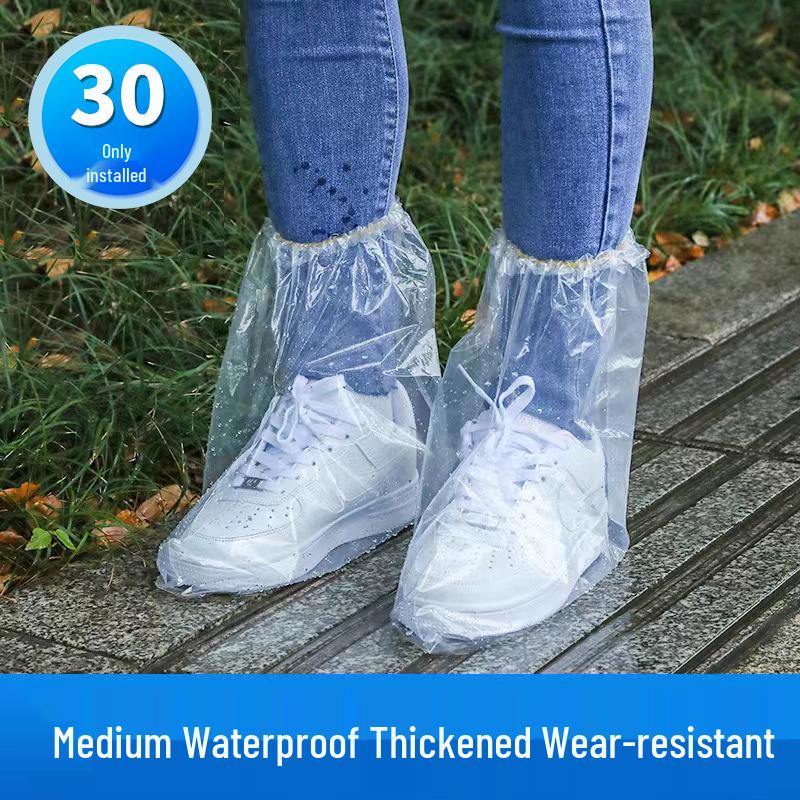 Waterproof Non-Slip Transparent Disposable Rain Boot Covers