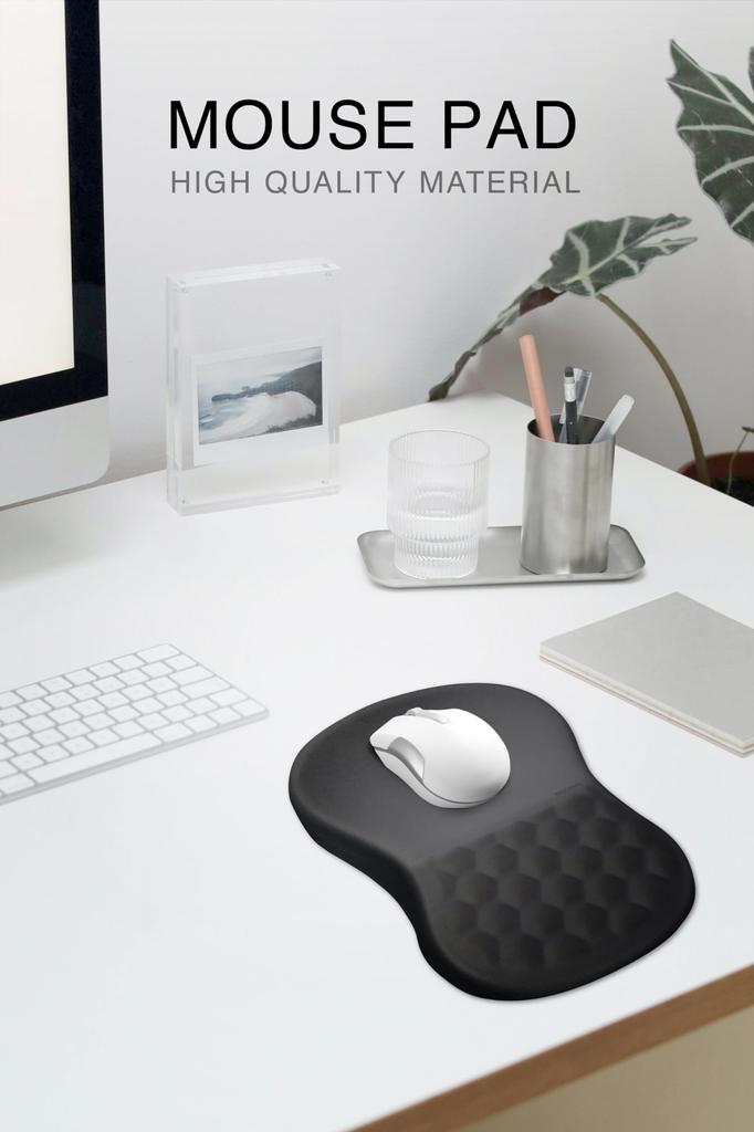 Von einem Mauspad, ergonomische Handgelenkstütze, Handgelenkauflage, integrierte Vorbeugung von Sehnenscheidenentzündungen, Linderung von Handgelenkschmerzen, Linderung von Müdigkeit, Memory Foam-Kissen, REDCANAL