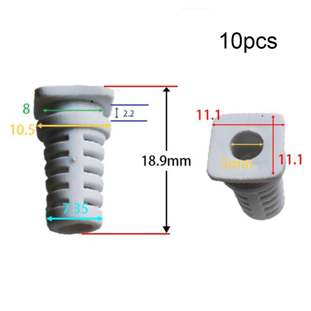 10 x Kabelschutz, 10 x Kabel-Kabelhülsen-Stecker