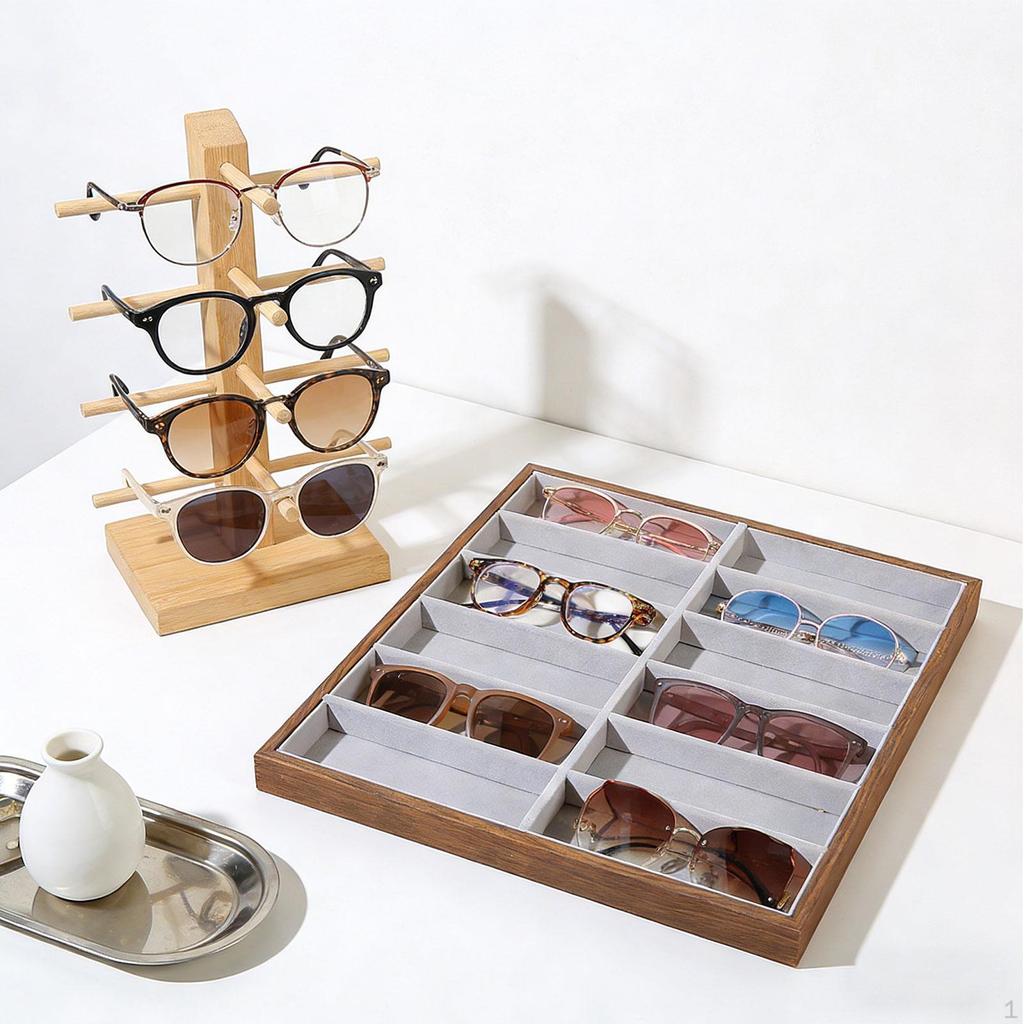 Display Tray for Glasses, Glasses Showcase, Versatile Stand, Sunglasses Organizer Home, Vanity