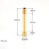 1/2/5/10pcs 1/8" 1/4" 3/8" Male To Female Brass BSP Thread Extension Connectors Pipe FittingLength 50/75/100/110/125/150mm