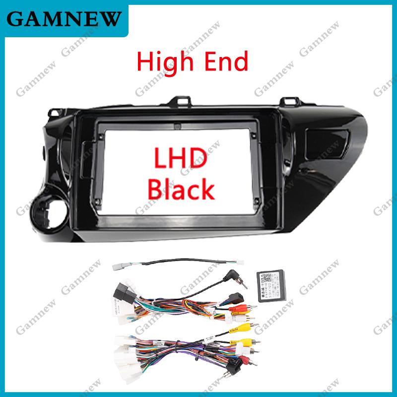 10 Inch Car Frame Fascia Adapter For Toyota Hilux Pick Up AN120 2015-2020 Android Radio Dash Fitting Panel Kit