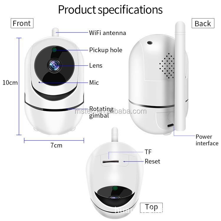 Minion Smart HD Wireless Home Security Camera with Night Vision, Pan-Tilt, and Two-Way Intercom