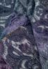 Wittchen Woman Women's Scarf With Oriental Motif, Blue And Purple, Blue And Purple Polyester