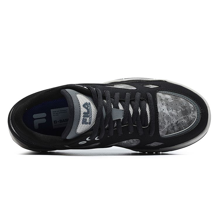 Fila Fusion Collaboration Series Comfortable Durable Low-Top Skate Shoes Women sneakers Castle-Gray T12W234501FDC