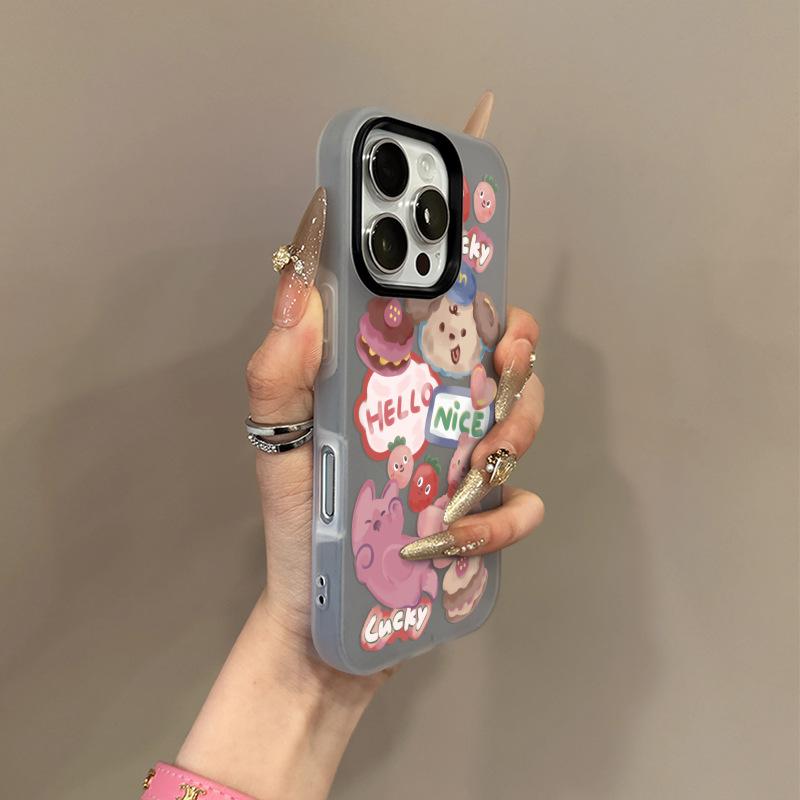 Cake Bear for Phone17promax for Apple 16pro Will Not Hit The Shell Mobile Phone Case 15 New Model 13 Pieces